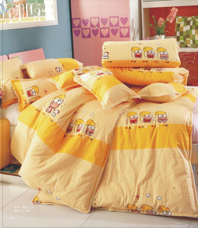熊宝宝幼儿园床上用品纯棉六件套
